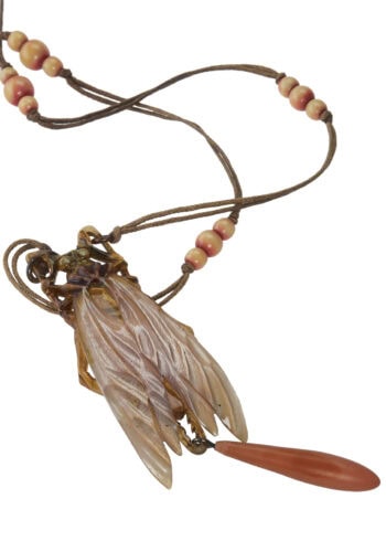 Um 1900 - Horncollier aus dem Art nouveau Paris Frankreich – Bild 3