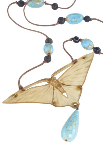 Um 1910 - Horncollier signiert Georges Pierre Jugendstil Frankreich – Bild 3