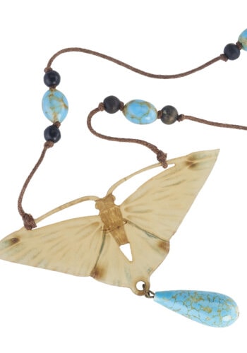 Um 1910 - Horncollier signiert Georges Pierre Jugendstil Frankreich – Bild 4