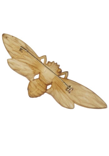 Um 1900 - Hornbrosche "Biene" Jugendstil Frankreich – Bild 4