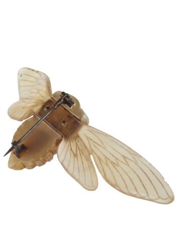 Um 1900 - Hornbrosche Motiv Biene Jugendstil Frankreich – Bild 3