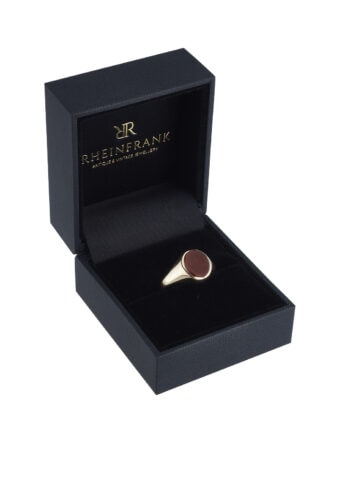 Datiert 1962 - Vintage Herrenring/Siegelring Gold und Karneol – Bild 5