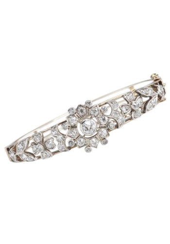 Um 1880 - Diamantarmreif aus Gold, England – Bild 4