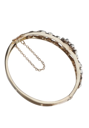 Um 1880 - Diamantarmreif aus Gold, England – Bild 5