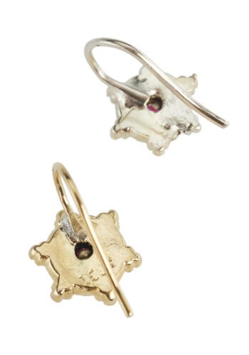 Um 1900 - Viktorianische 15K Goldohrringe – Bild 4