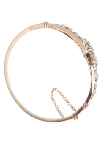 Um 1870 - Französischer Diamantarmreif aus der Epoche Napoléon III. – Bild 4