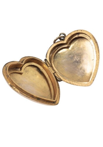 Um 1910 – Goldmedaillon mit Handgravur – Bild 3