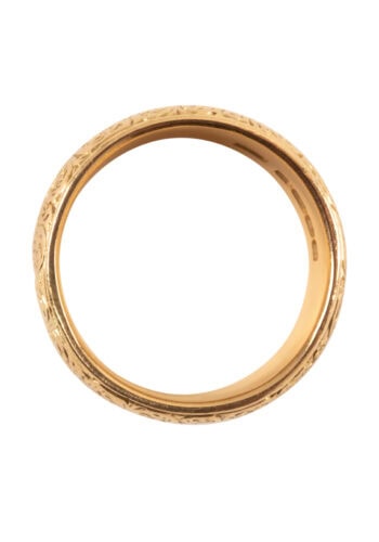 Datiert 1912 – Ehering mit Handgravur – Bild 4