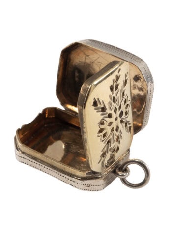 Datiert 1806 – Vinaigrette handgraviert, Birmingham – Bild 4