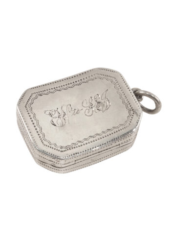 Datiert 1806 – Vinaigrette handgraviert, Birmingham – Bild 5