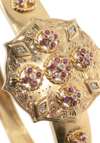 Um 1860 – Viktorianischer Goldarmreif – Bild 5