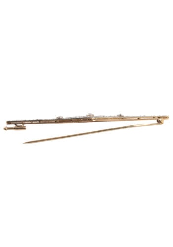 Um 1920 – Art déco Diamantbrosche – Bild 3