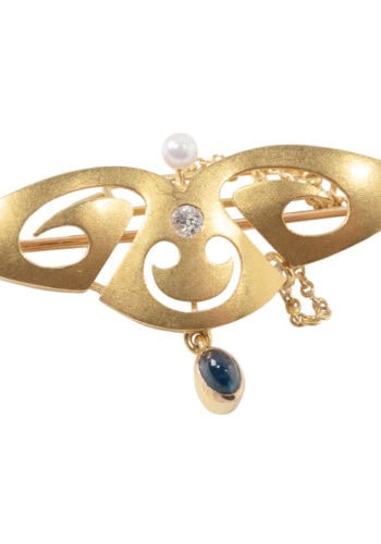 Um 1900 – Jugendstilbrosche – Bild 4