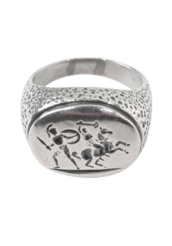 Um 1960 – Herrenring aus Silber – Bild 3