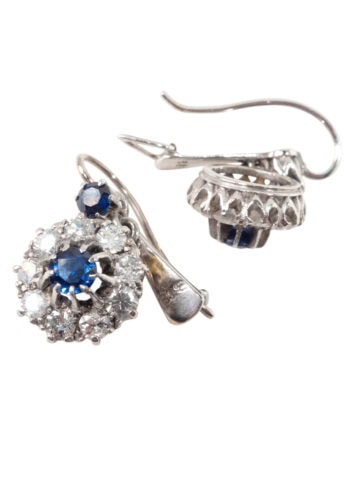 Um 1910 – Edwardianische Diamantohrringe – Bild 4