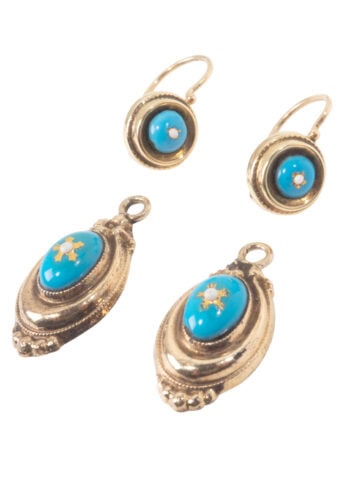 Um 1870 – Historismus Ohrringe – Bild 3