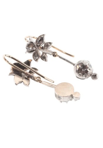 Um 1870 – Diamantohrringe – Bild 4