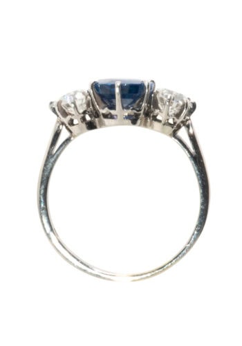 Um 1950 – Vintage Saphirring inkl. Edelsteingutachten! – Bild 5