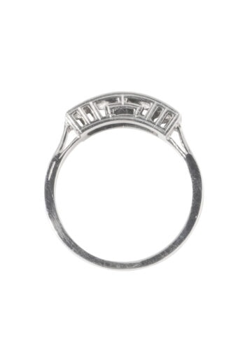 Um 1950 – 5 Stone Diamantring – Bild 5