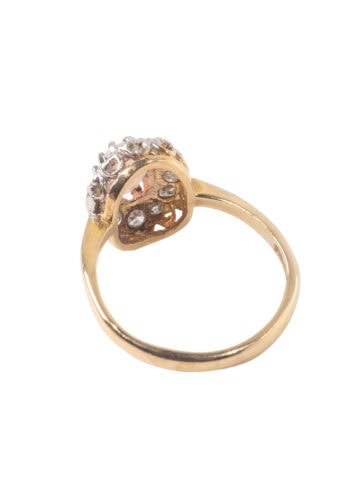 Datiert 1975 – Entourage Ring mit Opal und Diamanten – Bild 4