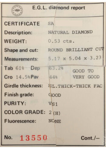 Um 1980 –Vintage Diamantohrstecker – Bild 6