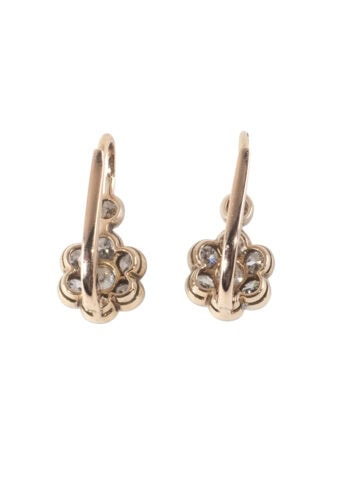 Um 1900 – Österreichische Diamantohrringe – Bild 5