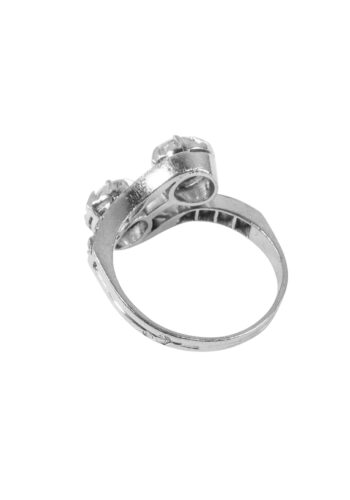 Um 1910 – Toi et Moi Ring mit Diamanten – Bild 4