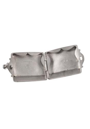 Datiert 1909 – Briefmarkenetui in Silber – Bild 3