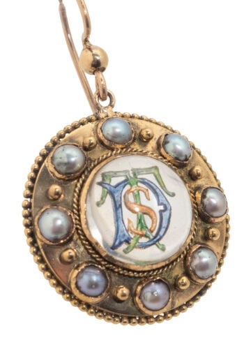 Um 1880 – Essex Chrystal Ohrringe – Bild 5