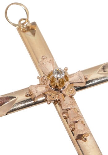 Um 1840 – Biedermeier Kreuz – Bild 3