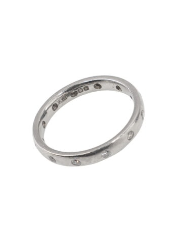 Datiert 1998 – Vintage Platin Bandring – Bild 3