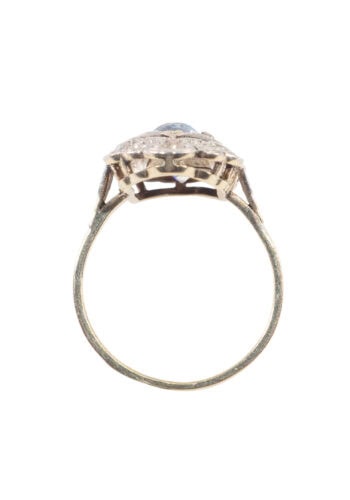 Um 1920 – Art Déco Ring mit Aquamarin – Bild 5