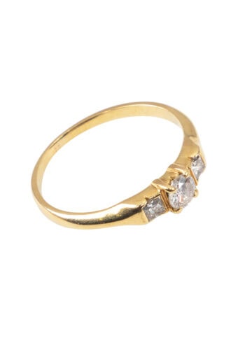 Datiert 2000 – Vintage Diamantring – Bild 3