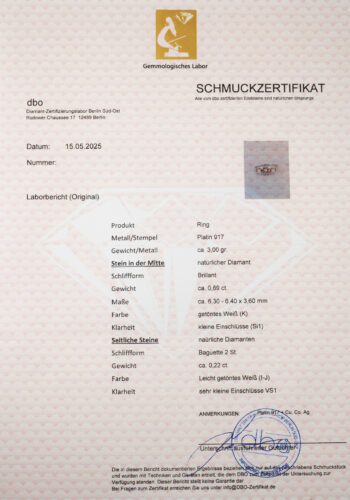 Um 1980 – Vintage Verlobungsring – Bild 6