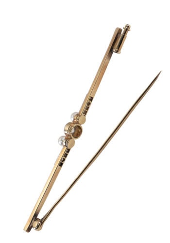 Um 1930 – Stabbrosche in Gold – Bild 4