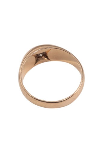 Um 1900 – Bandring mit einem Diamanten – Bild 4