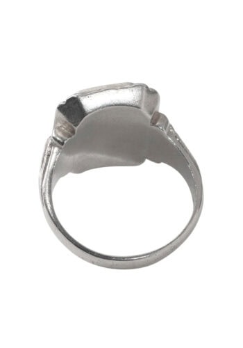 Um 1900 – Herrenring aus Silber – Bild 3