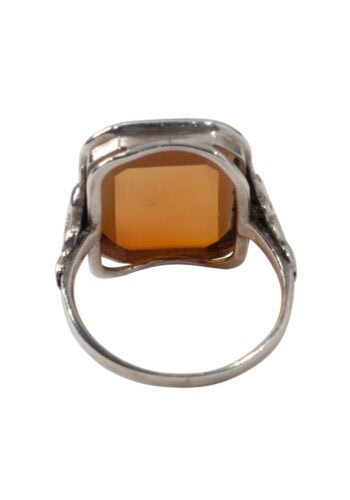 Um 1930 – Art Déco Herrenring – Bild 3