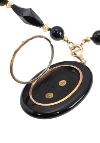 Um 1870 – Medaillon mit Kette – Bild 6