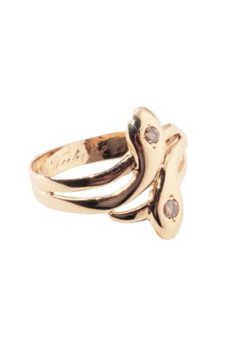 Um 1928 – Schlangenring mit Diamanten – Bild 3