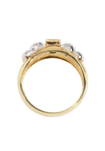 Um 1970 – Vintage Goldring mit Smaragd – Bild 5