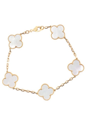 Van Cleef & Arpels – Vintage Goldarmband "Alhambra"