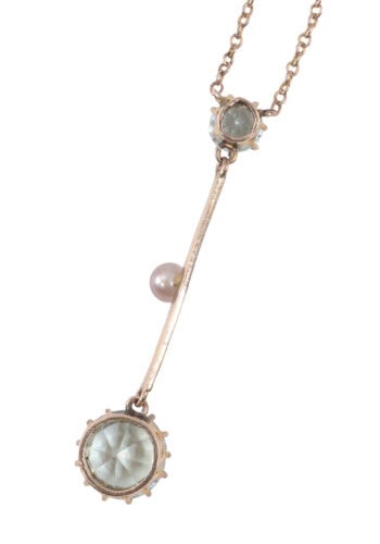 Um 1910 – Collier mit Aquamarin – Bild 4