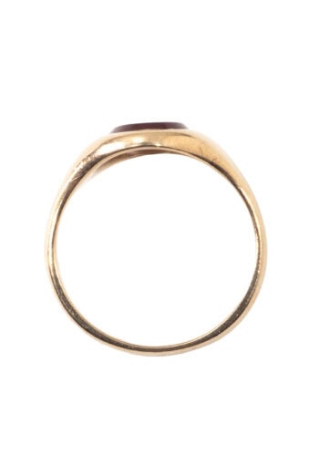 Datiert 1918 – Herrenring/Siegelring mit Karneol – Bild 4