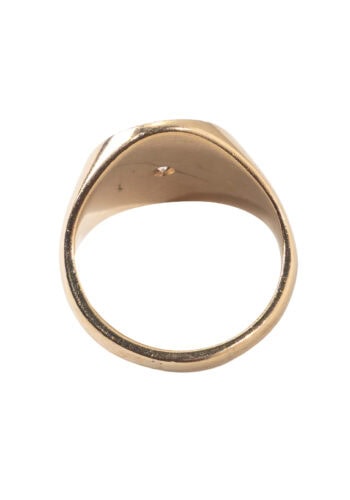 Datiert 1974 – Vintage Herrenring mit einem Diamant – Bild 3