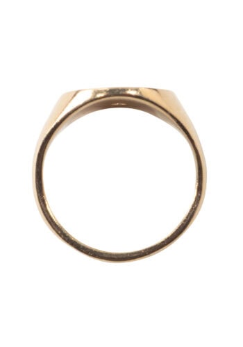 Datiert 1974 – Vintage Herrenring mit einem Diamant – Bild 4