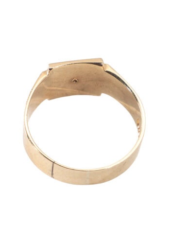 Datiert 1945 – Art Déco Herrenring – Bild 3