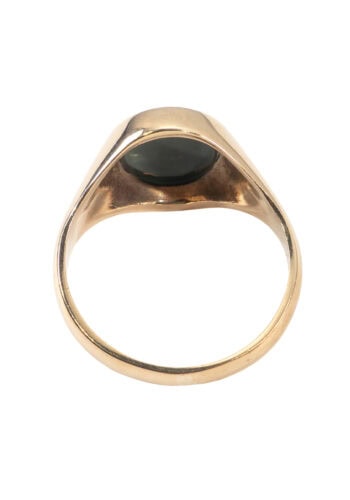 Datiert 1959 – Herrenring/Siegelring mit Blutjaspis – Bild 3