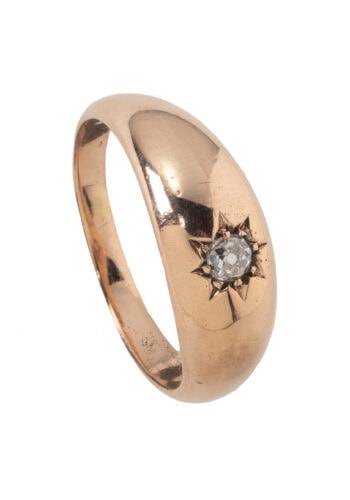 Um 1900 – Bandring mit Diamant