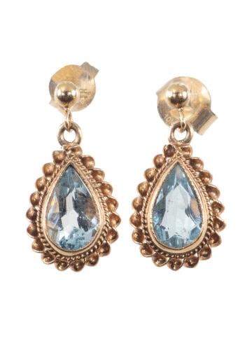 Um 1970 – Vintage Topasohrringe